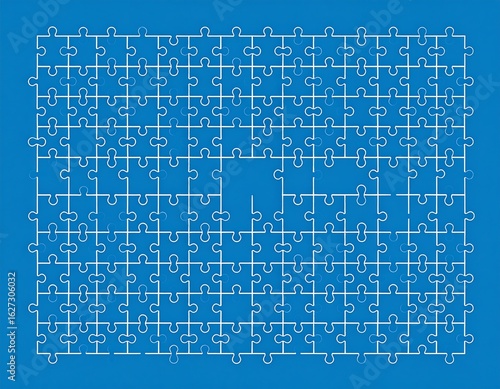 Blue jigsaw puzzle illustration representing problem solving and strategic thinking