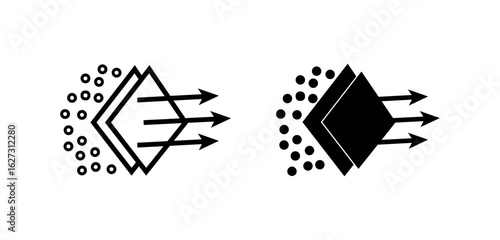 Air filtration icon . filter air png and vector illustration on transparent background