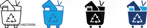 Electronic Waste (E-waste) multi - style icon	