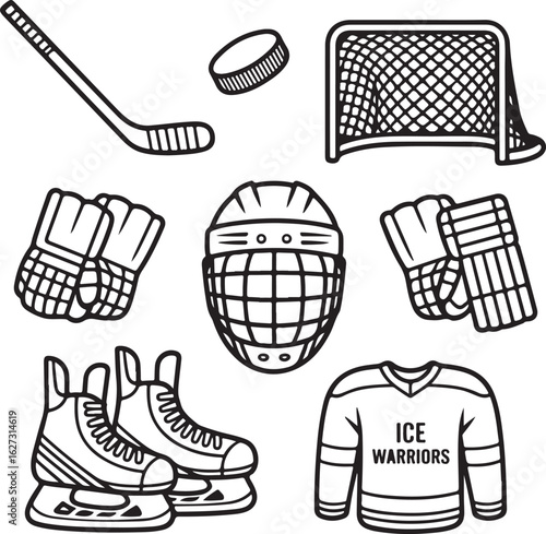 Arena, Scoreboard, Goal Net, Bench, Penalty Box, and Referee