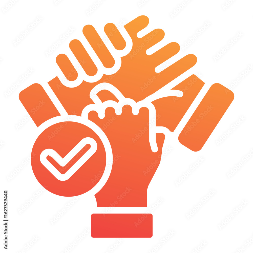 Fototapeta premium Collaboration Icon