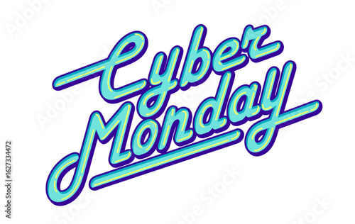 Cyber Monday vector logo illustration