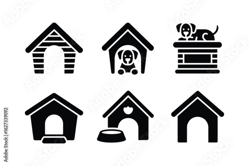 Doghouses with pets and accessories kennel pet shelter