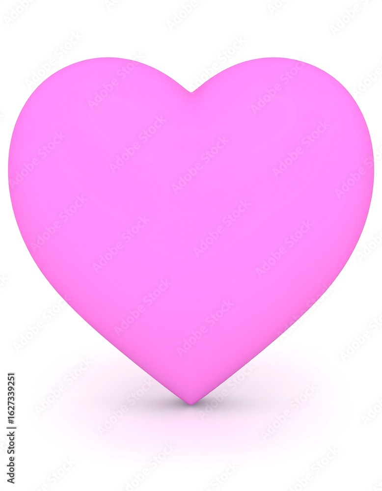A light pink, three-dimensional heart sits against a white background A light pink, three-dimensional heart sits against a white background