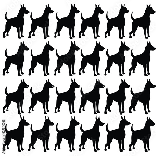 dog silhouettes