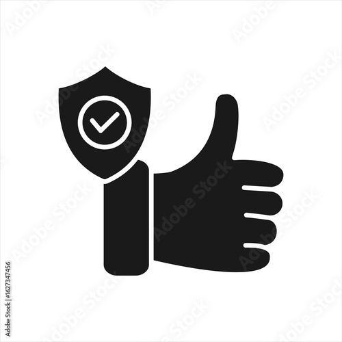 Reliable Glyph Icon Vector Illustration