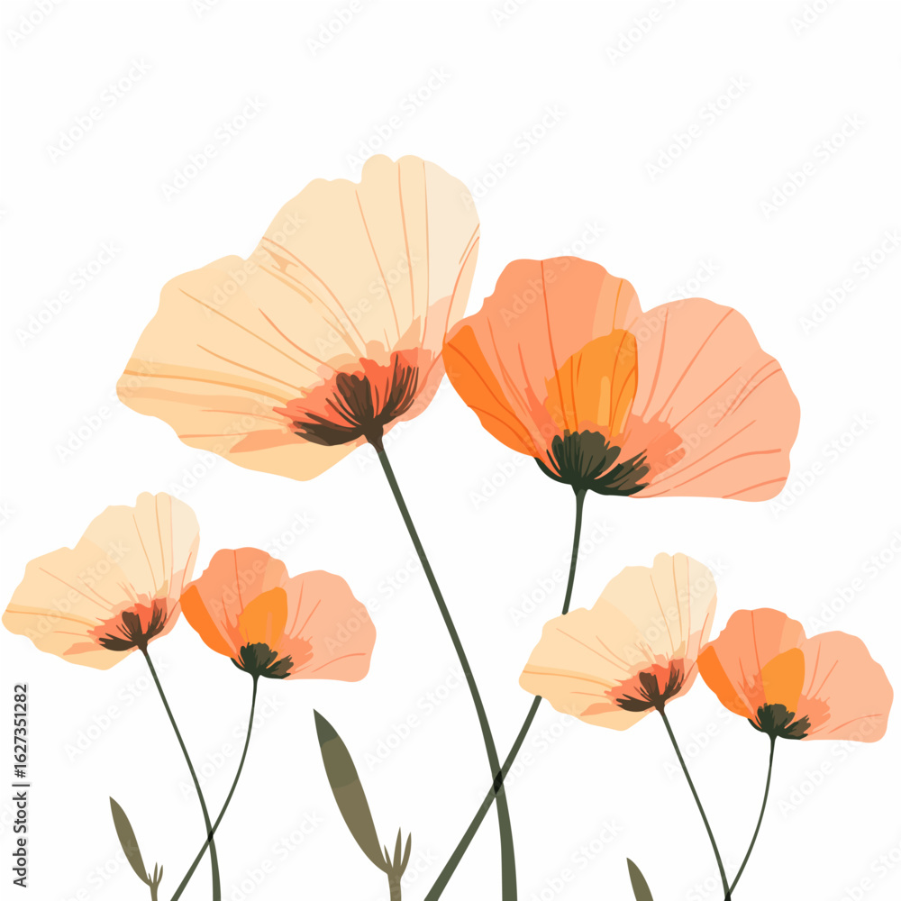 Obraz premium Flower design. Exquisite vector floral patterns.