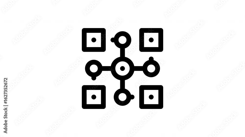 distributed minimalist line animation distributed minimalist line animation