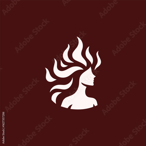 Fire goddess logo
