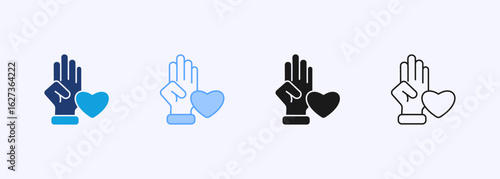 Sincerity Icon Set Multiple Style Collection