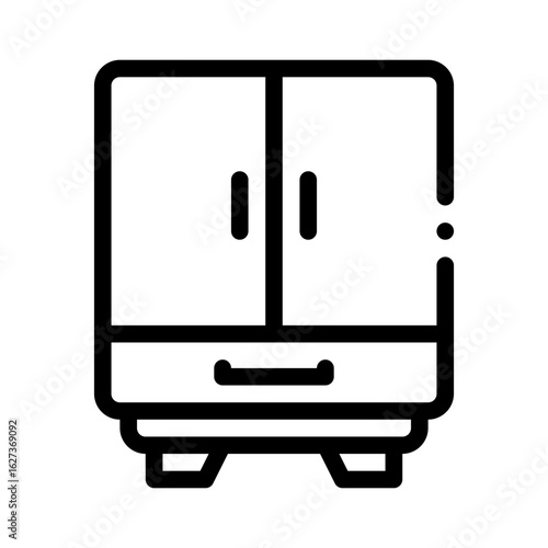 filing cabinet line icon