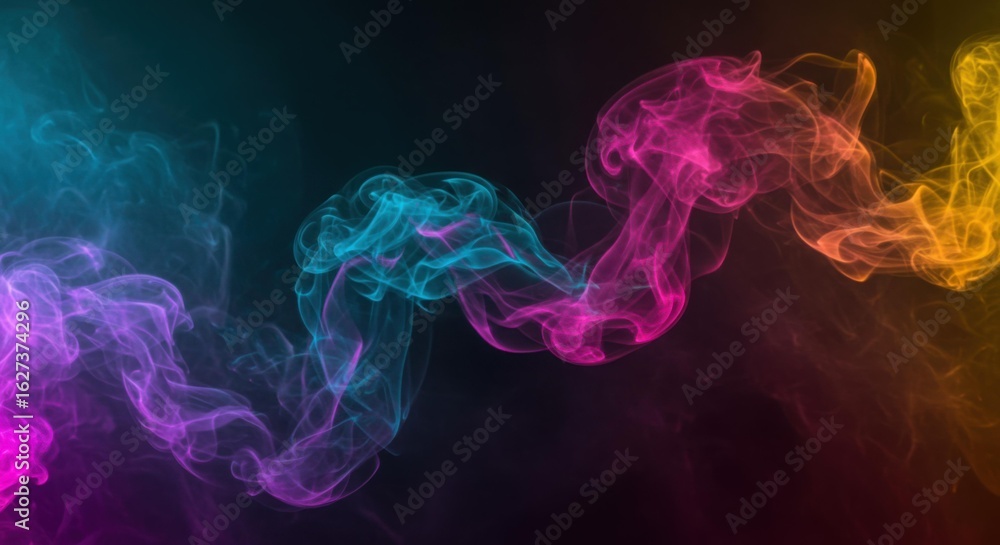 custom made wallpaper toronto digitalVibrant Smoke: Abstract Colorful Swirls Background Texture