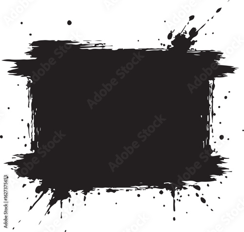 Collection of hand drawn chalk broad strokes silhouette vector  on white background, grunge line collection, brush texture banners, paintbrush vector set