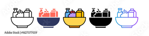Healthy Food multiple icon