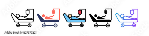 Patient Tranfusion multiple icon