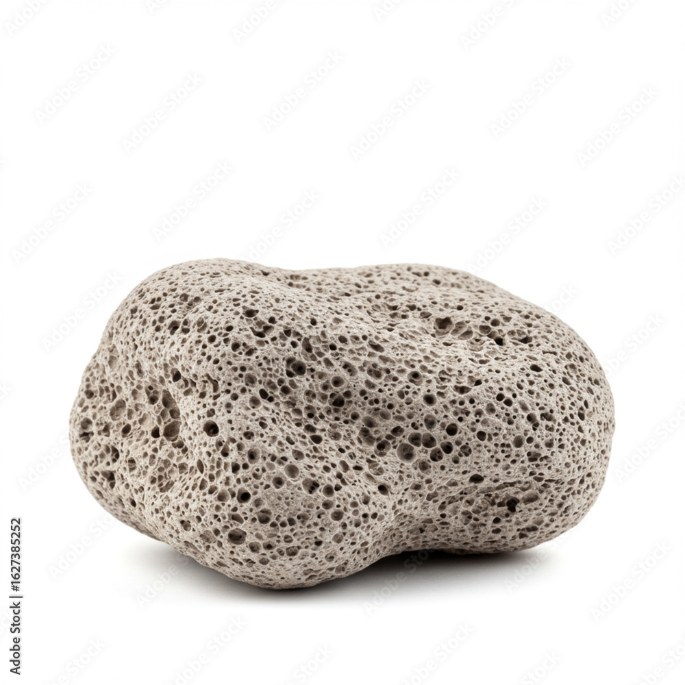 Photorealistic Pumice Stone: Lightweight, Porous Rock Isolated on White. High Detail. Photorealistic Pumice Stone: Lightweight, Porous Rock Isolated on White. High Detail.