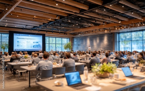 Conference hall filled with attendees