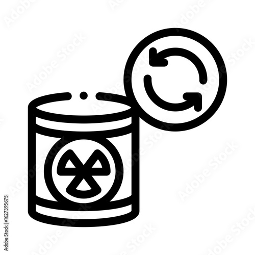 hazardous waste line icon