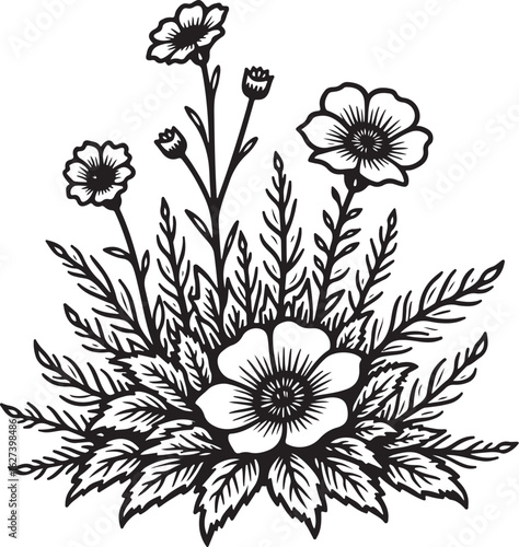 Elegant floral design brings natural beauty and artistic flair to any project.