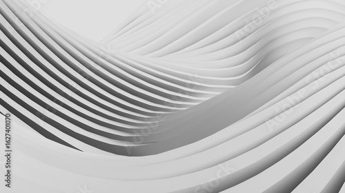 Padrão ondulado preto e branco com textura tridimensional