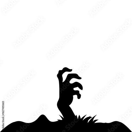 Halloween Zombie Hands With Grass