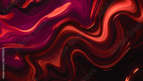 Fényképezés Abstract background of marble melting and moving in waves
