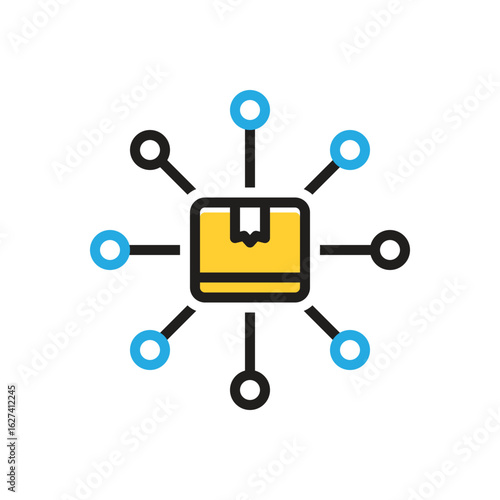 Multi color icon for distribution