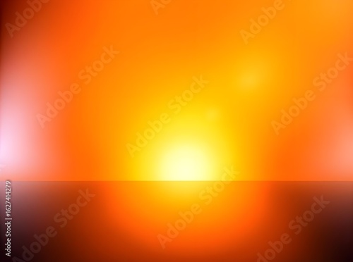 Vibrant Orange Yellow Glossy Gradient Background