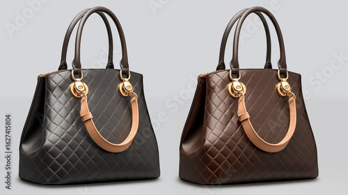 female bag isolated on white