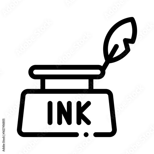ink bottle line icon