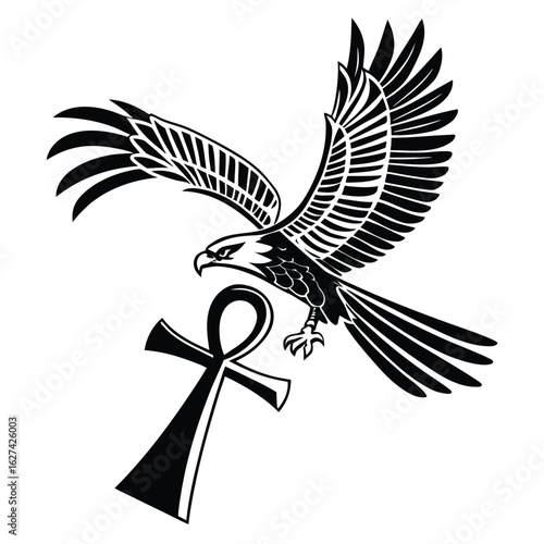 Ancient Egyptian ankh silhouette