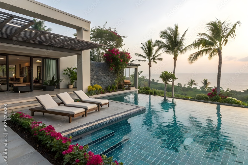 Fototapeta premium hotel swimming pool