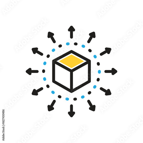 Multi color icon for distribute