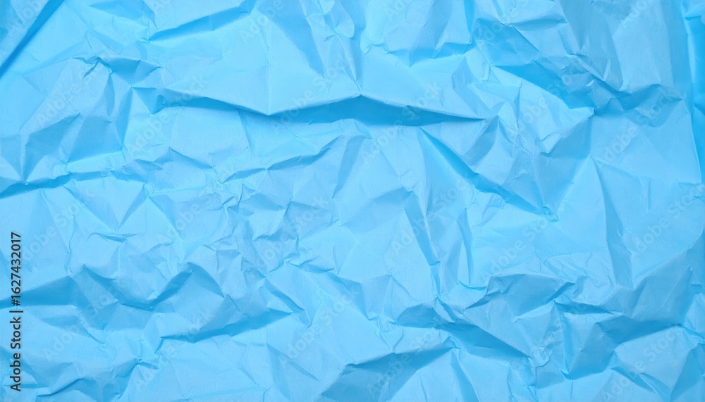 Obraz premium Crinkled light blue paper texture