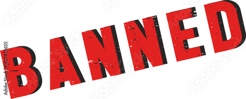 high resolution, royalty free Banned round red grunge stamp png Image Red prohibition sign.  empty ban sign symbol. Red no sign. 