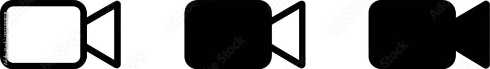 Obraz premium Video camera icon vector illustration for film recording