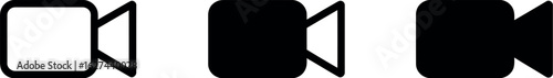 Video camera icon vector illustration for film recording
