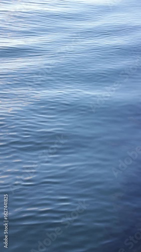 Soft waves on calm blue water surface for a beautiful calm peaceful liquid background