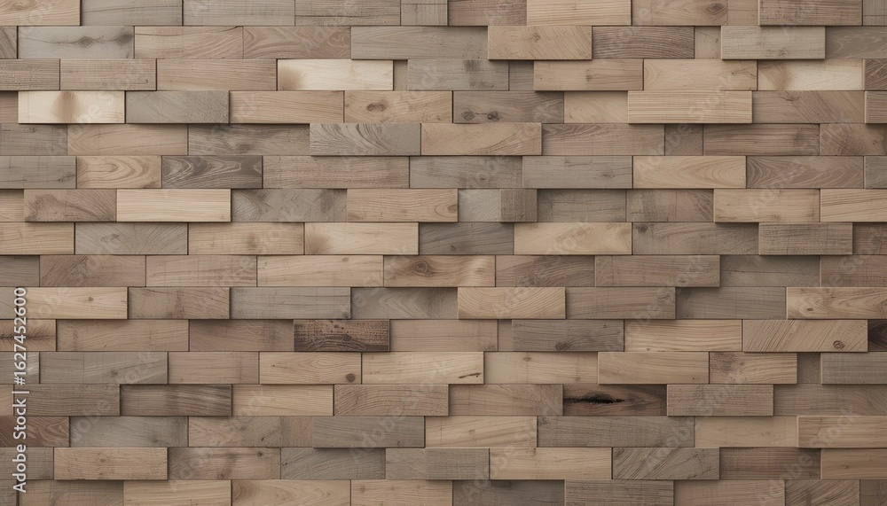 Wood Block Wall Background – 3D Render Mosaic Wallpaper with Light and Dark Timber Arabesque Tile Pattern Wood Block Wall Background – 3D Render Mosaic Wallpaper with Light and Dark Timber Arabesque Tile Pattern