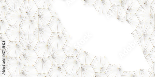  Modern abstract network science connection technology gold line premium dot and graphic design. many squares and rectangle shapes .Internet connection network high digital technology with connecting 