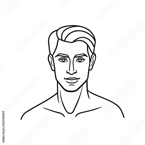Body builder line art, Workout refers to physical exercise or activity performed to improve fitness, strength, or overall health