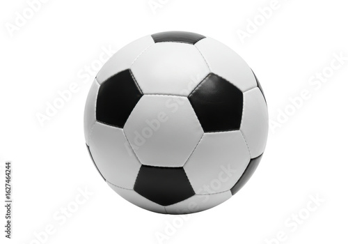Wallpaper Mural A classic black and white soccer ball on a plain background, ideal for sports themes Torontodigital.ca