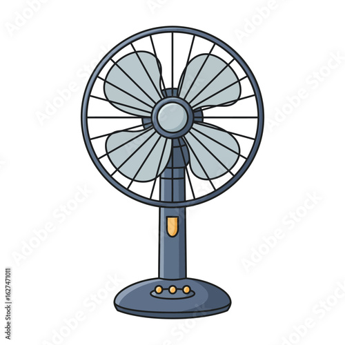 old electric fan vector illustration