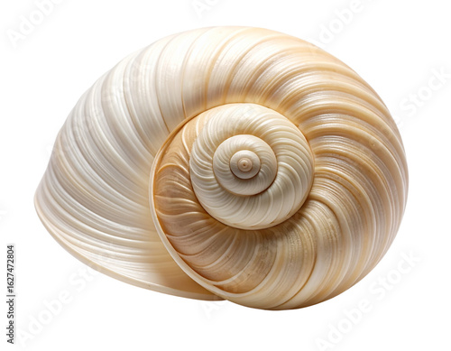 snail shell isolated on white background