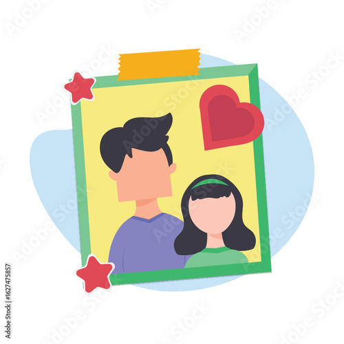 Dad photoshoot Vector illustration which can easily modify or edit
