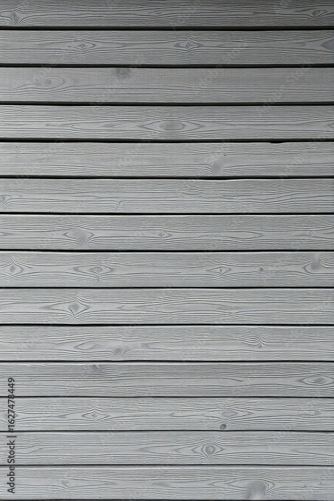 Obraz premium A closeup of a gray wood plank wall creates a rustic and textured backdrop