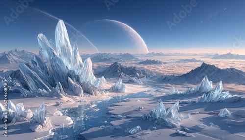 Frozen alien landscape (1)