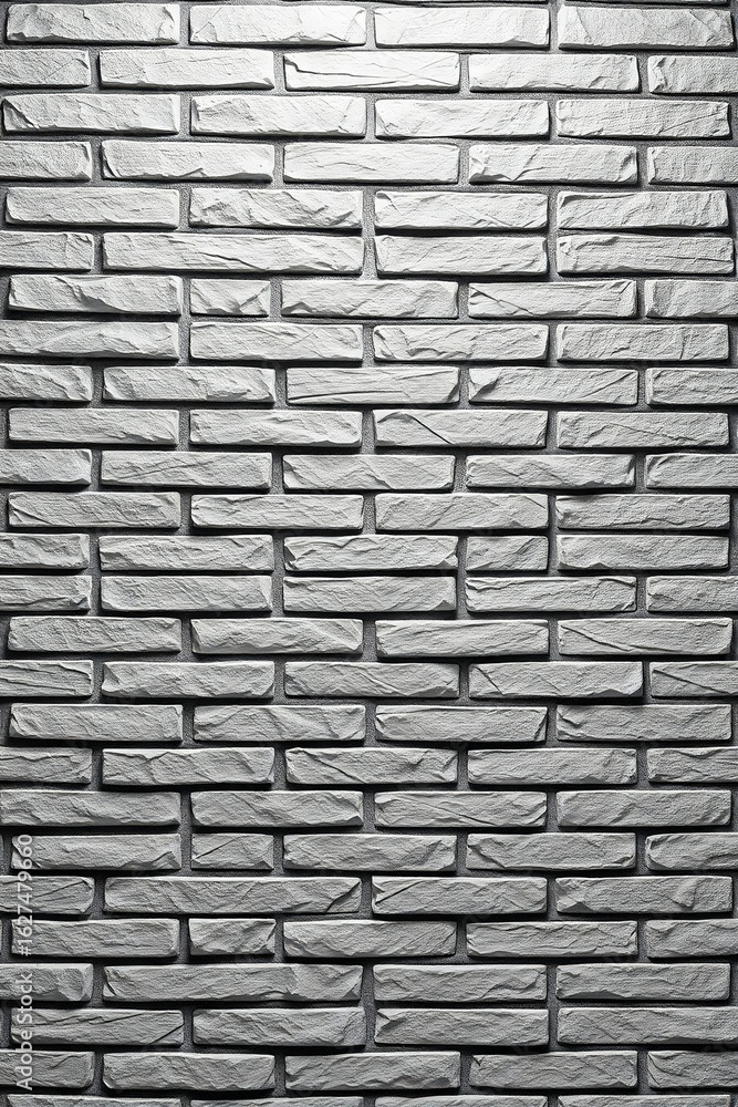 Obraz premium Gray brick wall texture background with a repetitive pattern and design