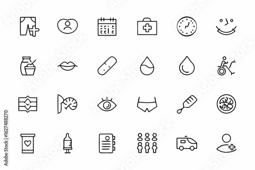 A vibrant collection illustrating preventive care actions and health awareness — perfect for wellness apps, campaigns, and health insurance materials