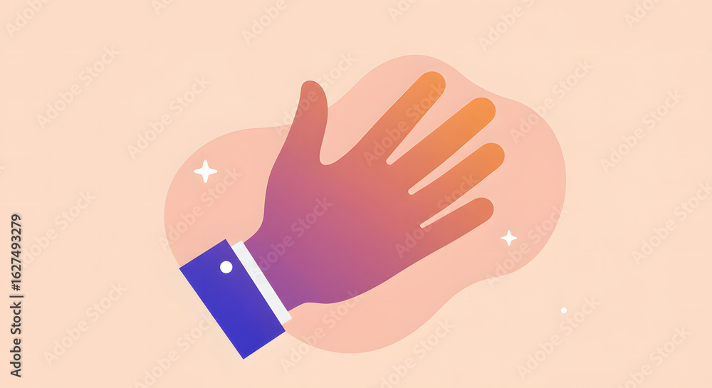 Obraz premium Diverse hands reaching toward the center, forming an inclusive circle, isolated on white.